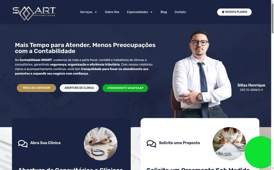 Prévia do site da Contabilidade SMART
